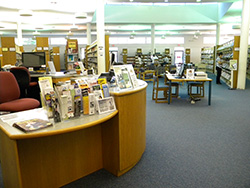 October 17, 2015 final photo of Dumbarton Library interior